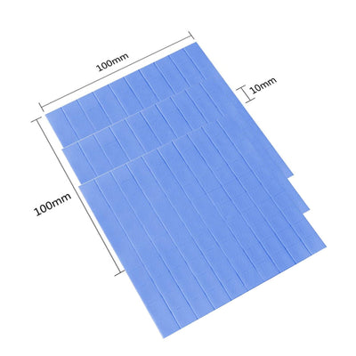 Thermal Pad, 3 Pcs Wärmeleitende Silikonpads, 100x100mm, 0.5mm, 1mm, 1.5mm, Silikon Thermal Pad Für CPU, Wärmeleitend Silikon Pad Für CPU, Wärmeleitfähige Silikonkissen, Wiederverwendbar Thermal Pad