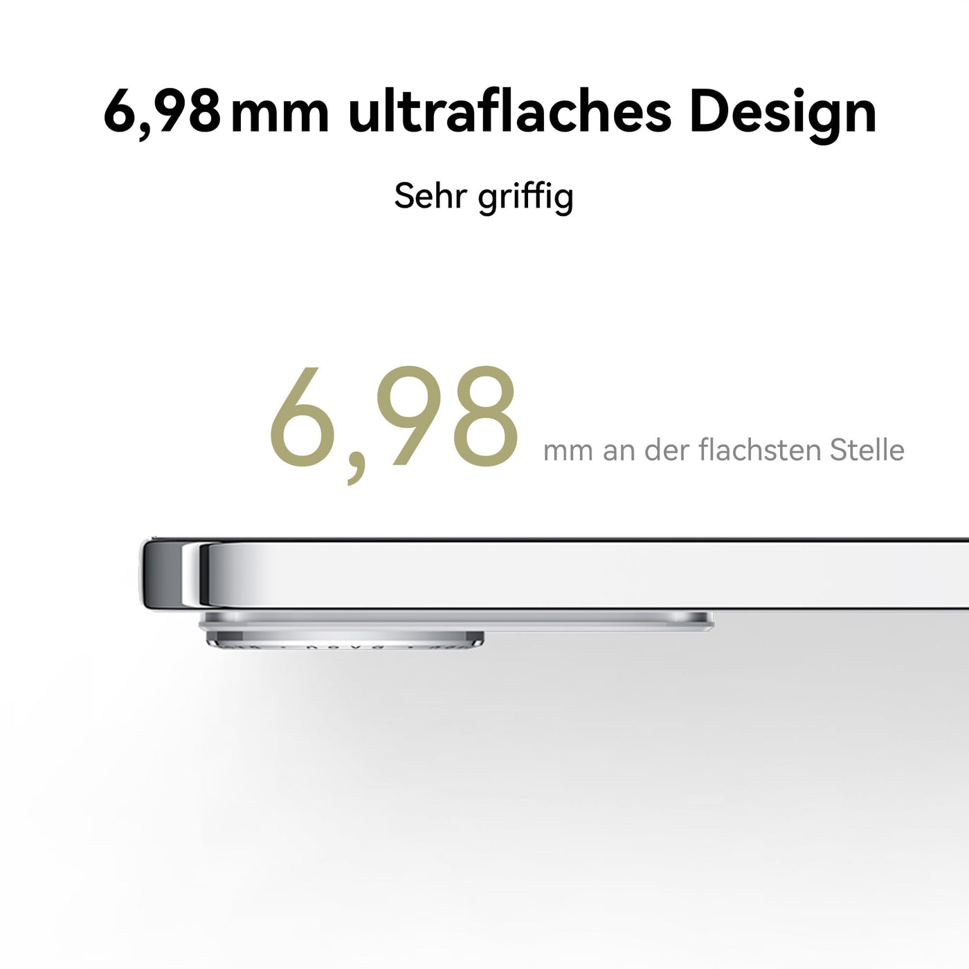 HUAWEI nova 13, Smartphone, 12+256 GB, 6,7" OLED Display mit flachen Kanten, eine 60 MP Ultraweitwinkel-Porträt-Frontkamera, 100W Supercharge, 5000 mAh starker Akku, Weiß