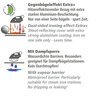 WENKO Bügeltischbezug Air Comfort mit Blitzbüglerzone XL/Universal