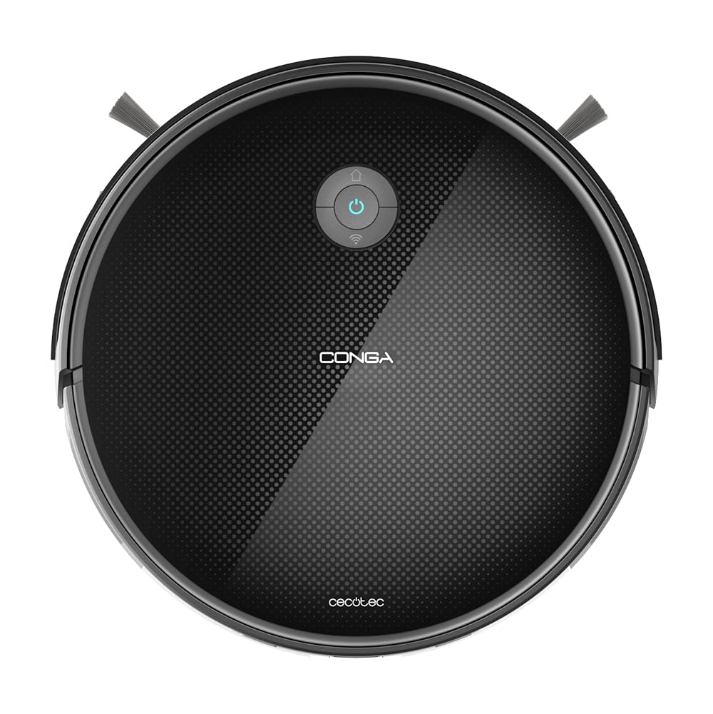 Cecotec Staubsaugerroboter mit Selbstentleerungsbasis Conga 2499 Ultra Home Advanced, Gyroskop-Technologie, 2100Pa, App, Multifunktionsbürste, 2 Seitenbürsten, Mop, automatische Beutelerkennung 3L