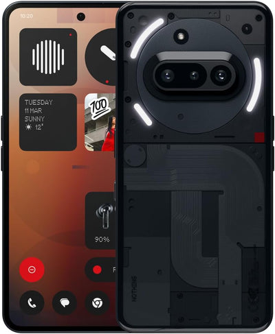 Nothing Phone (3a) 256 GB - Handy mit Essential Space, 50-MP-Hauptkamera, 32-MP-Frontkamera, 30-facher Ultra-Zoom, 12 GB RAM, Langer Akkulaufzeit und 6,77 Zoll Flexibles FHD+ AMOLED-Display - Weiß