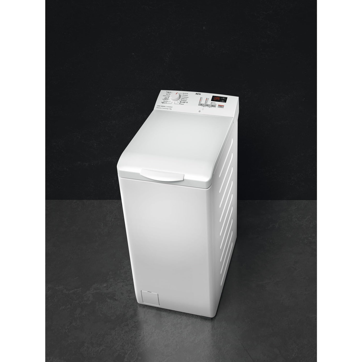 AEG LTR6A41460 Waschmaschine Toplader – Serie 6000 ProSense: Mengenautomatik – 6 kg – EEKL A – SoftOpening Trommeldeckelöffnung – Wasserschutzalarm – Wasserstoppschlauch – Inverter Motor – 1400 U/min