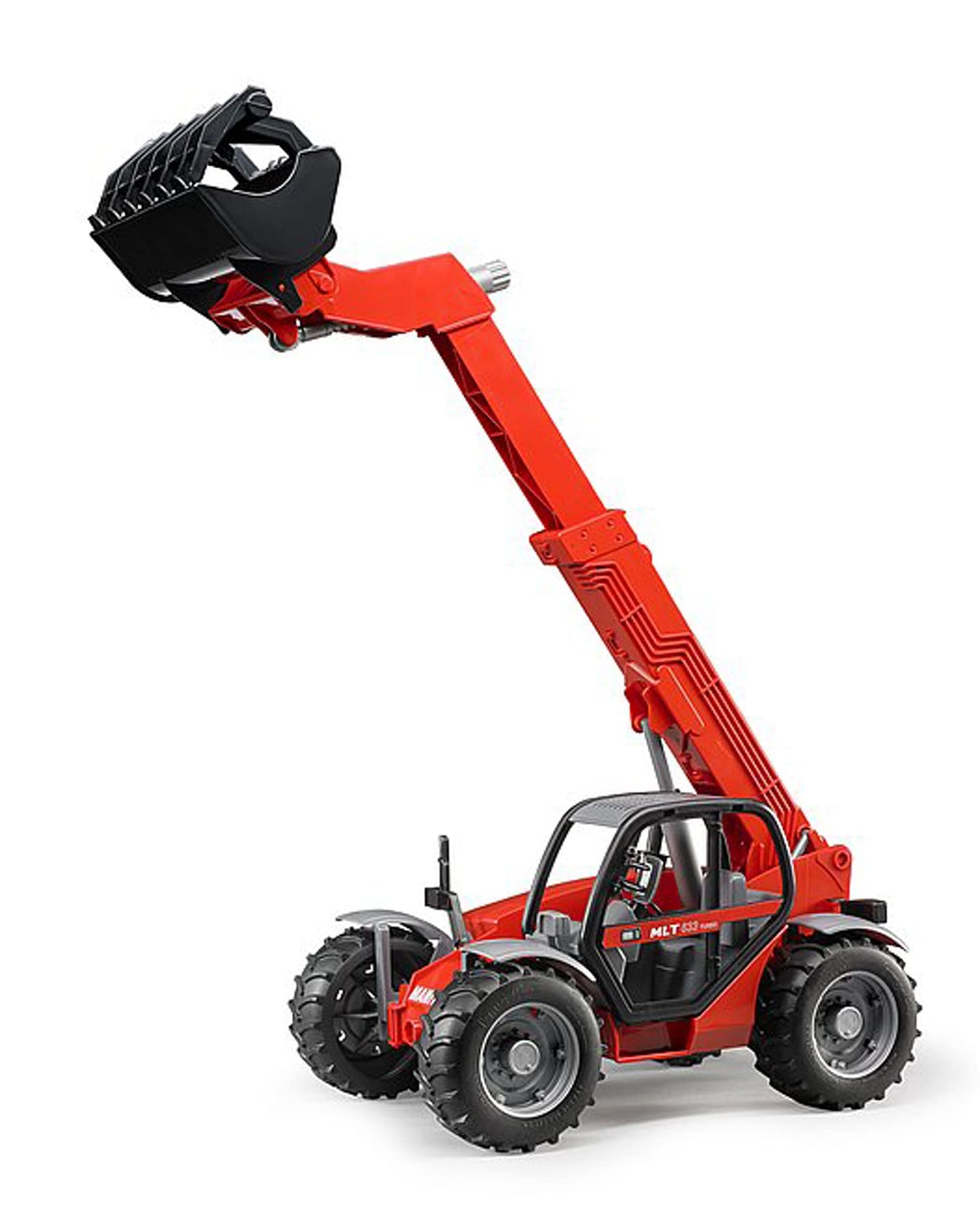 bruder 02125 - Manitou Teleskoplader MLT 633 - 1:16 Fahrzeuge, Baufahrzeug, Baumaschine, Stapler, Radlader, Spielzeug