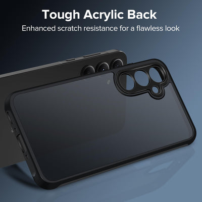 iVoler Hülle für Samsung Galaxy A35 5G mit 2 Stück Panzer Schutz Glas, [Militärstandard] Stoßfest [Kameraschutz] Handyhülle, Matt Durchscheinende Rückseite Anti-Fingerabdruck Schutzhülle Case, Schwarz