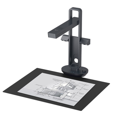 CZUR Buchscanner 14MP Scanner mit Led Schreibtischlampe, Dokumentenscanner mit OCR für Win und Mac, HD Dokumentenkamera scan bis zu A3 (Aura Pro)