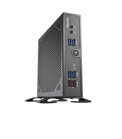 Shuttle XPC Slim Barebone DS50U5, i5-1335U, 2X LAN (1x 2.5Gbit,1x 1Gbit), 1xCOM,1xHDMI,1xDP, 1x VGA, lüfterlos, 24/7 Dauerbetrieb