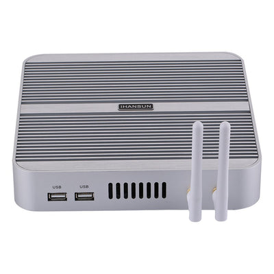 HUNSN Fanless Mini PC, Desktop Computer, HTPC, Kodi Box, Intel Core I3 4005U, Windows 11 pro or Linux Ubuntu, BM01, AC WiFi, BT, VGA, HDMI, 4 x USB3.0, 2 x USB2.0, LAN, 16G RAM 512G SSD