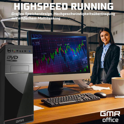 Intel i7 - Business Office Multimedia Computer mit 3 Jahre Garantie! | 32 GB RAM | 1000GB SSD | USB 3.0 | Windows 11 Prof. 64-Bit | WiFi 600 und Bluetooth 5