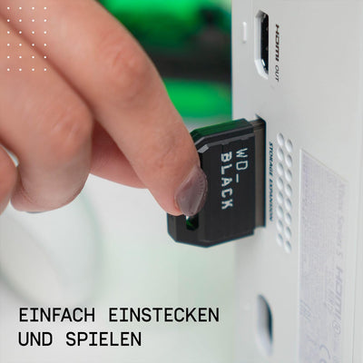 WD_BLACK C50-Erweiterungskarte für Xbox 1 TB (offiziell lizenziert für Xbox, Xbox Velocity Architecture, Plug-and-Play, mehr Titel speichern) Schwarz
