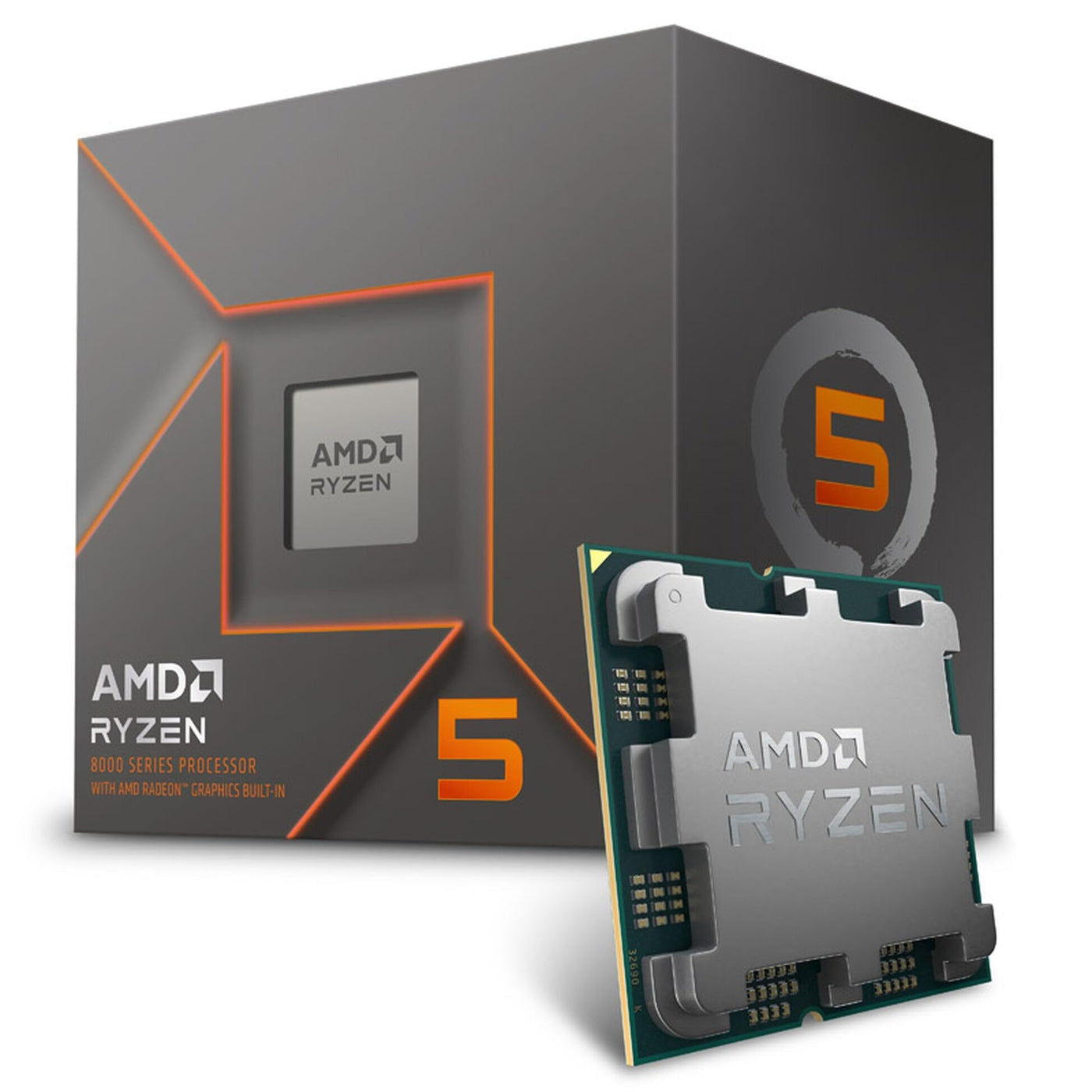 AMD Ryzen 5 8500G Prozessor (intergrierte Radeon Grafik, 6 Kerne/12 Threads, 65W TDP, AM5 Sockel, 22MB Cache, Bis zu 5 GHz max Boost Frequenz, Wraith Stealth Kühler)