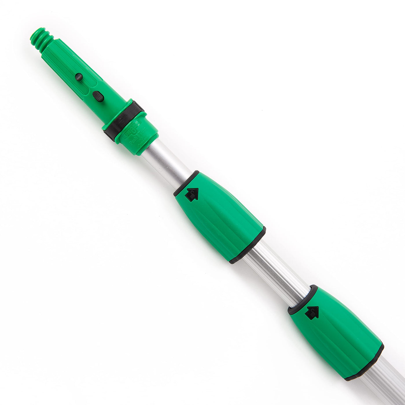 UNGER OptiLoc Teleskopstange 4,50 cm (kompatibel mit UNGER Fensterreinigungswerkzeugen, ergonomischer Griff, Anti-Rutsch-Endkappe, 2-Komponenten Drehverschluss) ED450