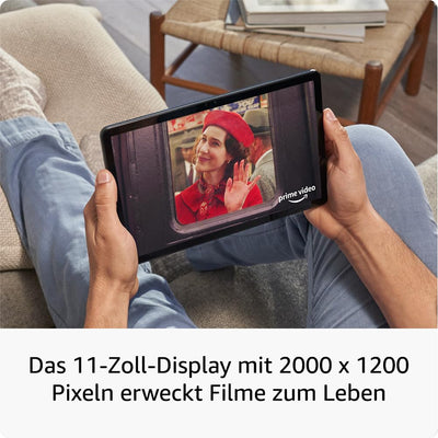Amazon Fire Max 11-Tablet (Neueste Generation), unser bisher leistungsstärkstes Tablet, mit klarem 11-Zoll-Display, Octa-Core-Prozessor, 4 GB RAM, 14 Std. Akkulaufzeit, 64 GB, grau, mit Werbung
