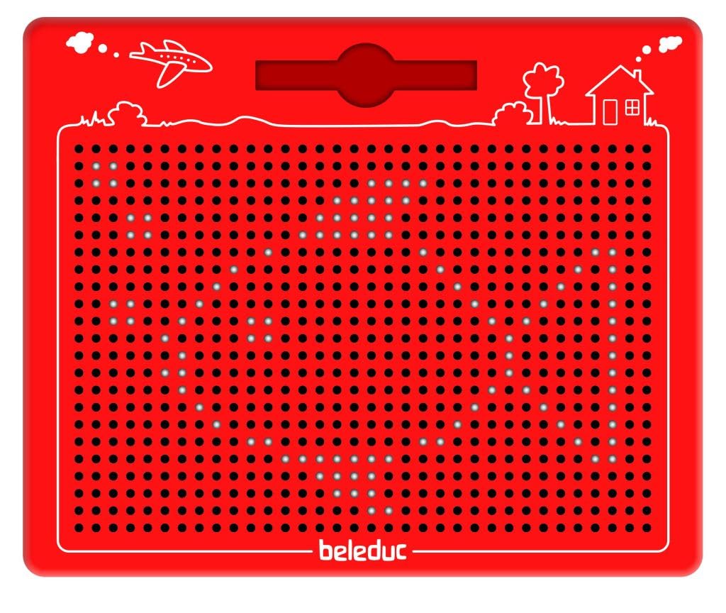 Beleduc 21042 - The Magical Magnetic Game,Red,280 x 255 x 12 mm, ab 3 Jahre, 1xMagnetboard