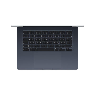 Apple 2024 15" MacBook Air Laptop mit M3 Chip: 15,3" Liquid Retina Display, 16 GB gemeinsamer Arbeitsspeicher, 512 GB SSD Speicher, beleuchtete Tastatur, 1080p FaceTime HD Kamera, Mitternacht