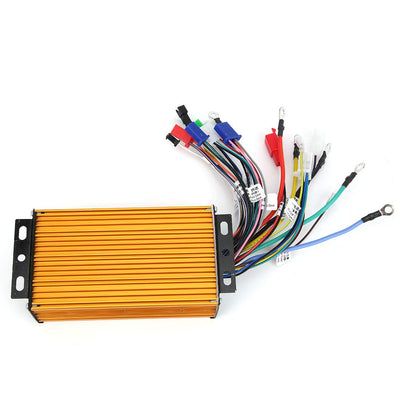 Dioche E-Bike Brushless Speed Motor Controller 12 Tube Three-Mode Sinusoid für Elektroroller 48V 60V 64V 72V 1000W-1500W Fahrrad Brushless Controller Kit