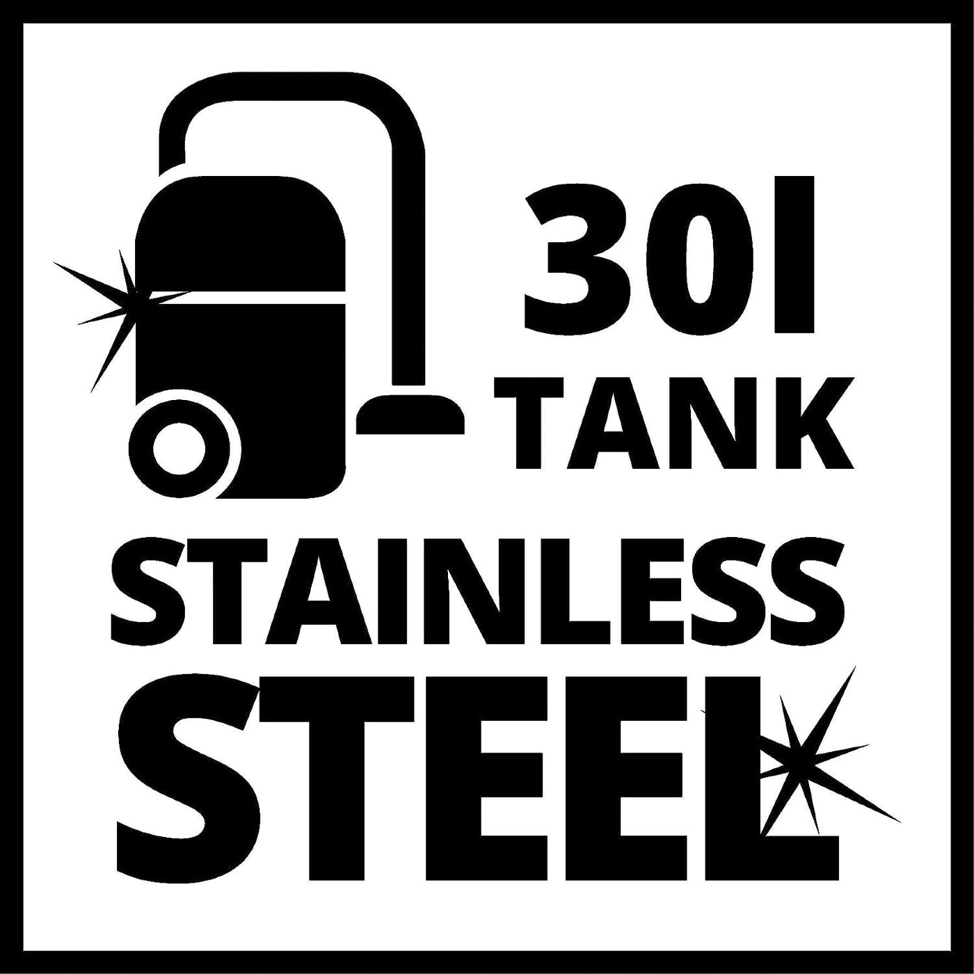 Einhell Nass-Trockensauger TC-VC 1930 SA (1.500 Watt, 30 l-Edelstahlbehälter, autom. Gerätesteckdose, inkl. Saugschlauch + Verlängerungsrohr, Kombidüse/Fugendüse, div. Filter)