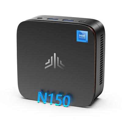 NiPoGi E1 Mini PC Intel Twin Lake N150(Aufgerüstet N100) Unterstützt W-11 Pro 16 GB RAM 512 GB M.2 SSD, Mini-Desktop-Computer 4K@60HZ UHD Dual Display HDMI+DP 1.4/Dual Bande WiFi/BT4.2/RJ45/VESA