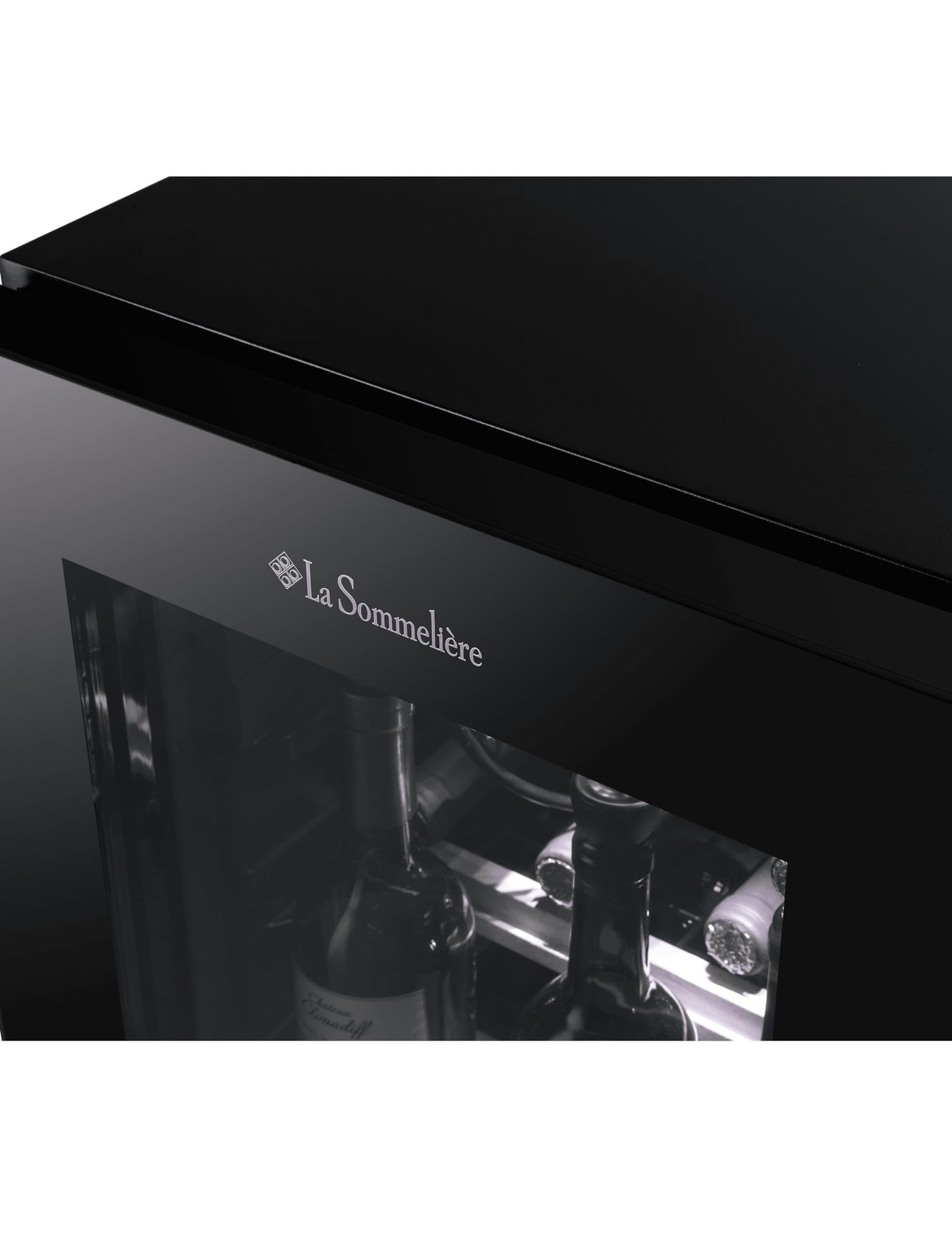 La Sommeliere - Weinkühlschrank LS38BLACK, 38Flaschen, Temperier-Servier-Weinschrank, Glastür aus UV-undurchlässigem Glas, Temperaturbereich von 5°C bis 20°C, freistehend