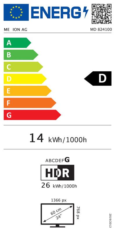 MEDION 59,8 cm (24 Zoll) HD Fernseher (Android TV, Smart TV, HDR, Netflix, Prime Video, PVR, Bluetooth, MD 824100)