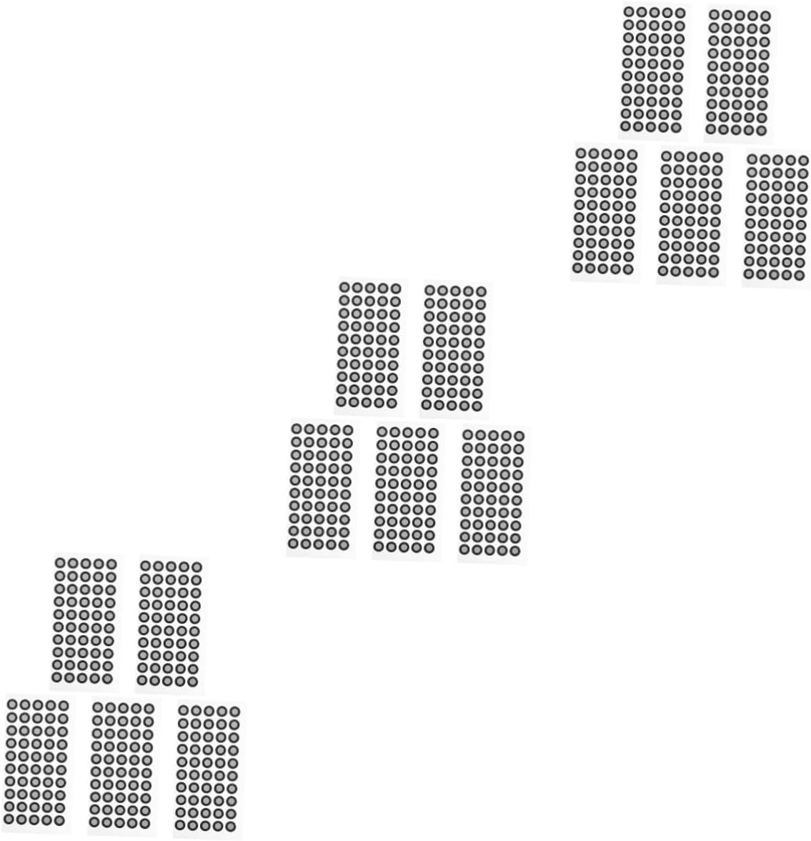 jojofuny 15 Blatt Scanner Reflektionsfolienaufkleber Scan Reflektionsmarker Reflektionsfolie Punktscanner Markierungspunkte Referenzpunkte Zum Scannen des Haustier 3D Zubehörs