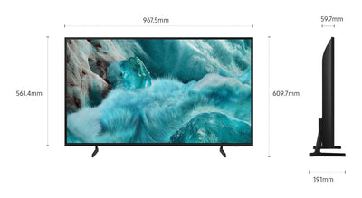 Samsung QLED Q7F 4K Smart TV 43 Zoll (108 cm) mit AI-Vision, 100% Farbvolumen mit Quantum Dot, HDR10+, Q4 AI Prozessor, One UI Tizen, Wi-Fi, Bluetooth 5.3 und Motion Xcelerator
