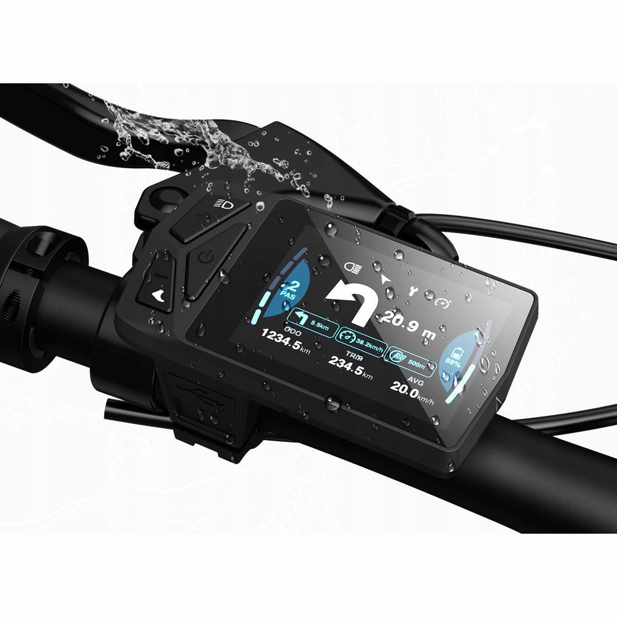 ADO E-Bike Air 20S E-Fahrrad Faltbar, klapprad Riemenantrieb,elektrofahrrad,Citybike,Hintermotor, Helm, ebike Damen/Herren,ADO APP,IPS LCD,StVZO.Blau