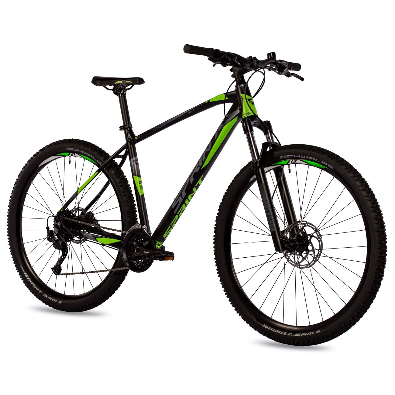 Airtracks Herren 27,5 Zoll Mountainbike Apolon MTB Hardteil Fahrrad 27 Gang Shimano ALIVIO RD-M3100, SGS - Rahmenhöhen 44cm und 48cm - Modelljahr 2023 (48cm (Körpergröße 175-185cm))