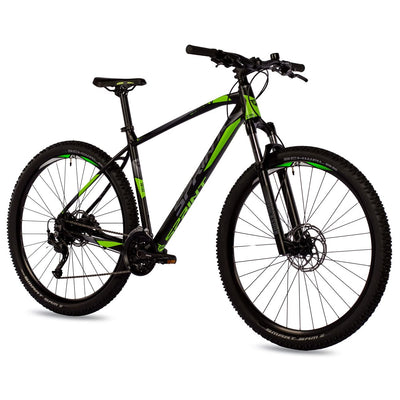 Airtracks Herren 27,5 Zoll Mountainbike Apolon MTB Hardteil Fahrrad 27 Gang Shimano ALIVIO RD-M3100, SGS - Rahmenhöhen 44cm und 48cm - Modelljahr 2023 (48cm (Körpergröße 175-185cm))