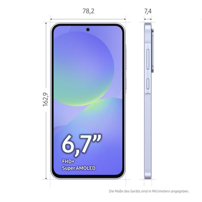 Samsung Galaxy A36 5G AI Smartphone ohne Vertrag, Simlockfreies AI Handy mit Android, 8 GB RAM, 256 GB Speicher, 50-MP-Kamera, Awesome Black, 2,5 Jahre Herstellergarantie [Exklusiv auf Amazon]