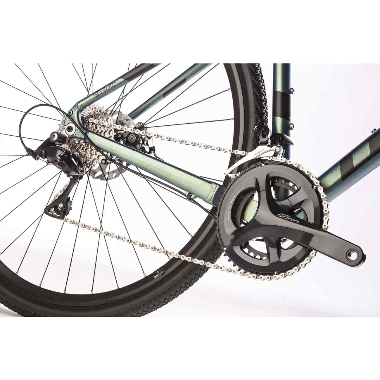 Airtracks 28 Zoll Herren Gravel Bike STERRATO 5.0 Fahrrad mit 2 x 9 Gang Shimano SORA RD-R3000-18 Gang- UD Carbon Gabel - UD Carbon Gabel - 55cm (Körpergröße 175-188cm)
