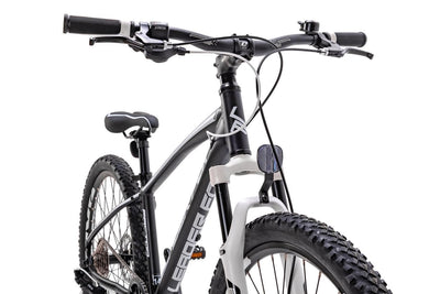 26 Zoll Alu Mountainbike Leader Fox Factor 8 Gang Scheibenbremsen Rh 36 cm schwarz Weiss