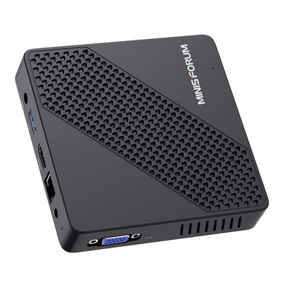 Mini-PC Intel Celeron N4020 (nur 2,8 GHz), DDR4 4 GB/64 GB eMMC, Intel UHD Graphics 600, Mini-Computer ohne Lüfter 4k@60Hz HDMI&VGA, USB3.0, Wi-FI 2.4/5.8G, BT4.2