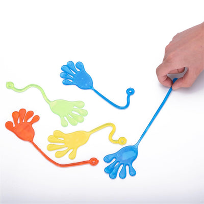 12x Klatschhand Kinder Mitgebsel & Gastgeschenke & Give aways - Glibberhand als Party Mitbringsel für Jungen & Mädchen - Kindergeburtstag Geschenke