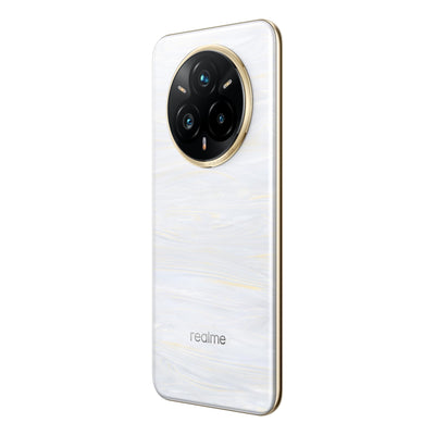 realme 14 Pro+ Smartphone 5g, 8 + 256GB,White,Sony 3X Periscope OIS AI Camera,Cold-Sensitive Color-Changing Design,5260 mAh Battery,IP66/68/69,120Hz Eye Protection Display,Amazon Exclusive,No Adapter