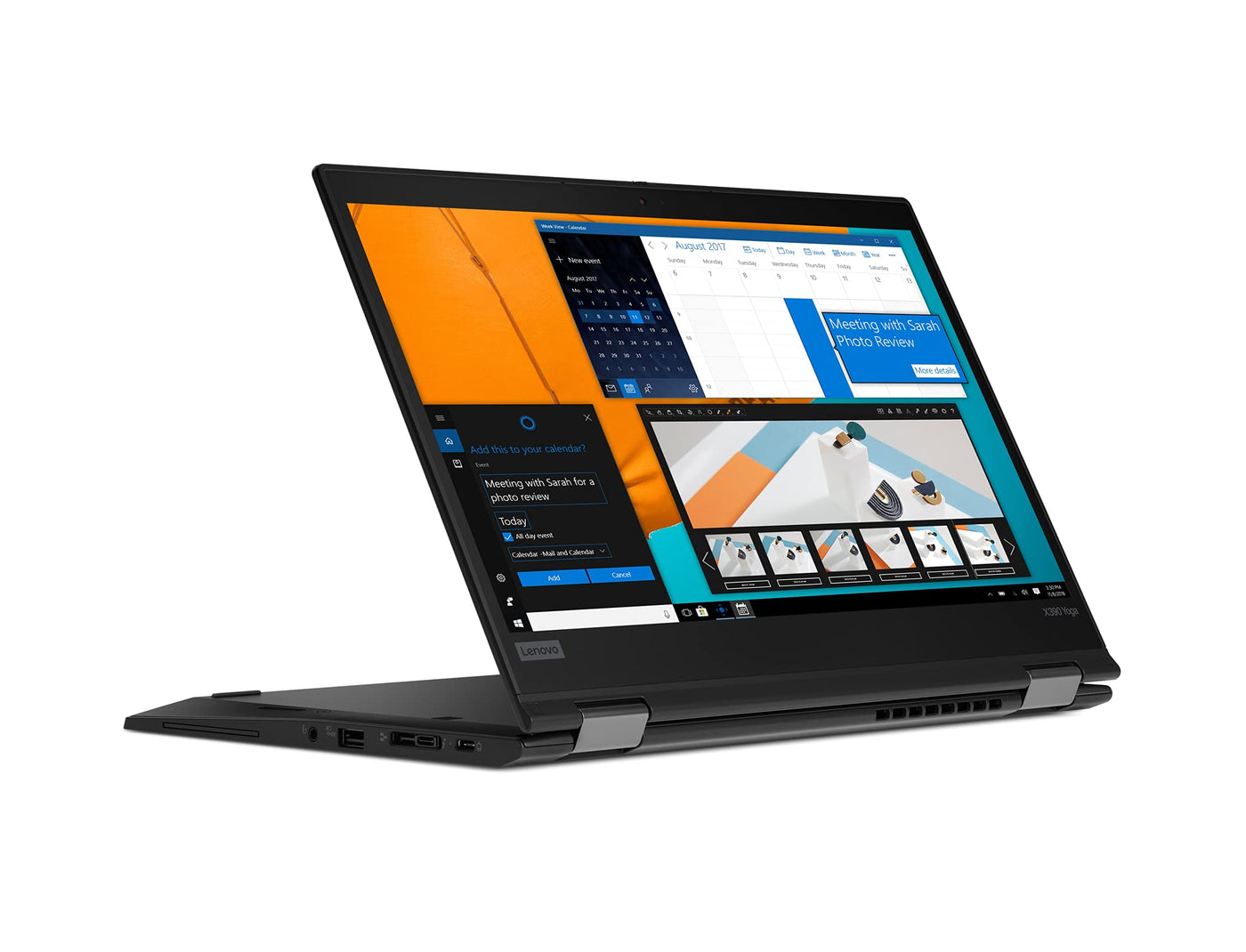 Lenovo ThinkPad X390 Yoga 13,3 Zoll Touch Display Intel Core i5 8365U 256GB SSD Festplatte 8GB Speicher Windows 11 Pro inkl. Software Paket LTE Fingerprint Notebook Laptop (Generalüberholt)