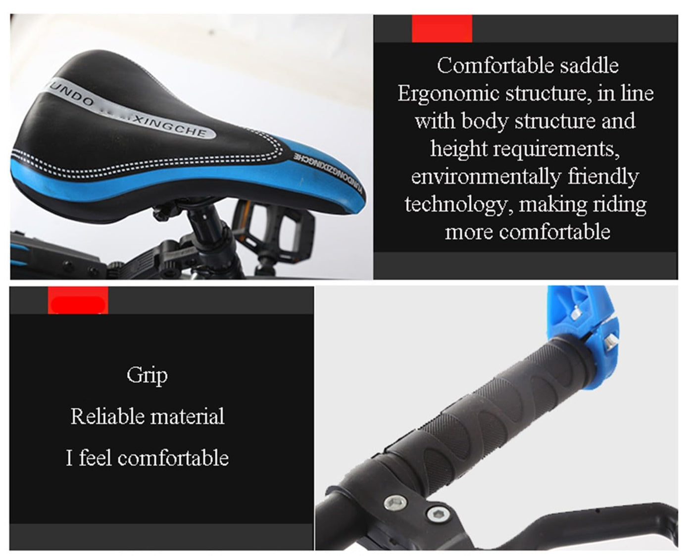 Mountainbike 22 24 Zoll Fahrrad aus Kohlenstoffstahl für Mädchen und Jungen 115-175 cm D,22 inches