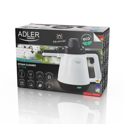 ADLER EUROPE Dampfreiniger für alles, Ideal zum Reinigen von Boden- und Wandfliesen, Windows, Textilmöbel, Kunststoffmöbel, Matratzen, Reduziert Hausstaubmilben, Steam Cleaner, Dampfreiniger Boden