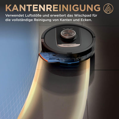 Shark PowerDetect 2-in-1 Saug- und Wischroboter, NeverTouch Pro 60 Tage selbstentleerend, selbstnachfüllend mit 3D & LiDAR-Navigation, NeverStuck-Hindernisumgehung, Schwarz RV2800ZEEU