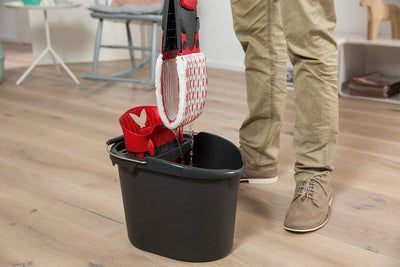 Vileda ULTRAMAX 2in1 Komplett-Set, Bodenwischer-Set mit Eimer, Flachwischer und Microfaser- Wischbezug