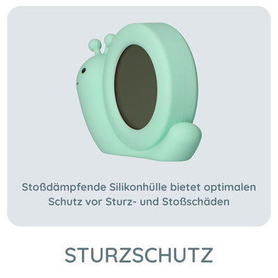 Alecto BC100BUNNY - pädagogischer Schlaftrainer, Nachtlicht und Wecker, Hase (Minzgrün)