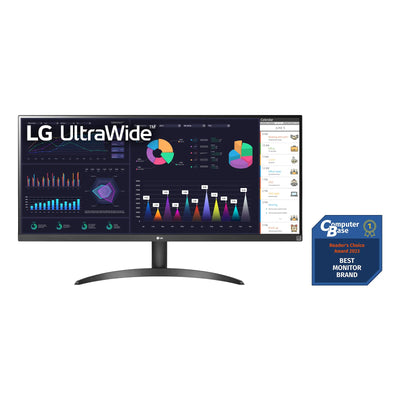 LG Electronics 34WQ500-B UltraWide™ Full HD 34" (87cm), 2560 x 1080, 21:9, AMD FreeSync™, HDR10- and VESA DisplayHDR™ 400, IPS with sRGB 99% (Typ.), Waves MaxxAudio®, 5ms GtG - Schwarz