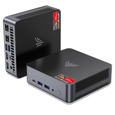 NiPoGi AM21 Mini PC АMD Ryzen 9 6900HX(8C/16T,bis zu 4,9 GHz), Mini Computer 16GB DDR5 512GB M.2 NVMe SSD, Mini-PC W-11 Pro mit АMD Radeon 680M/USB4/4K Quad Displays/WiFi6/Dual LAN/BT5.2