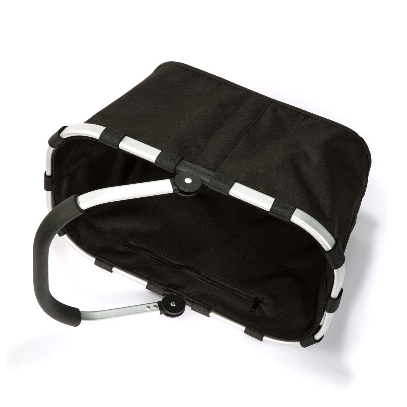reisenthel carrybag in Schwarz – Stabiler Einkaufskorb mit viel Stauraum und praktischer Innentasche – Elegantes und wasserabweisendes Design