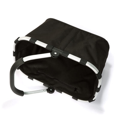 reisenthel carrybag in Schwarz – Stabiler Einkaufskorb mit viel Stauraum und praktischer Innentasche – Elegantes und wasserabweisendes Design