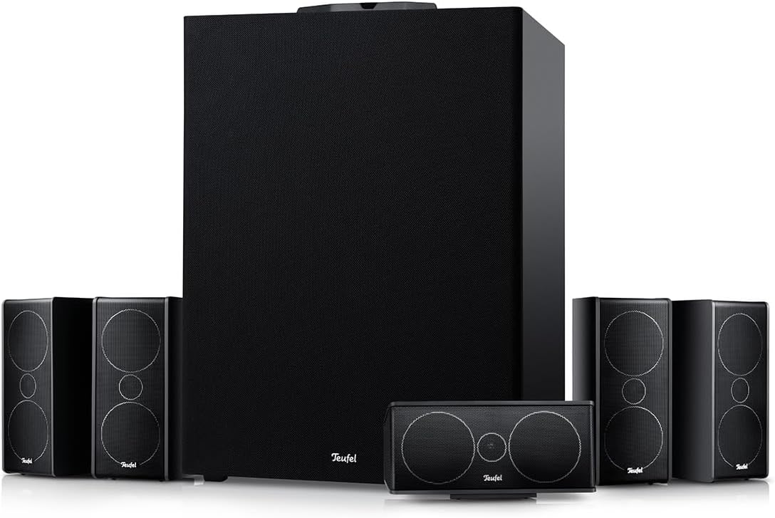 Teufel CONSONO 35 Concept Power Edition - 5.1 Surround Soundsystem, Komplettsystem Heimkino mit integriertem AV-Receiver, Bluetooth, Dolby Audio, USB-C-Soundkartenfunktion, HDMI ARC CEC - weiß
