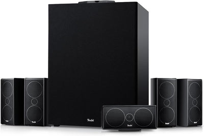 Teufel CONSONO 35 Concept Power Edition - 5.1 Surround Soundsystem, Komplettsystem Heimkino mit integriertem AV-Receiver, Bluetooth, Dolby Audio, USB-C-Soundkartenfunktion, HDMI ARC CEC - weiß