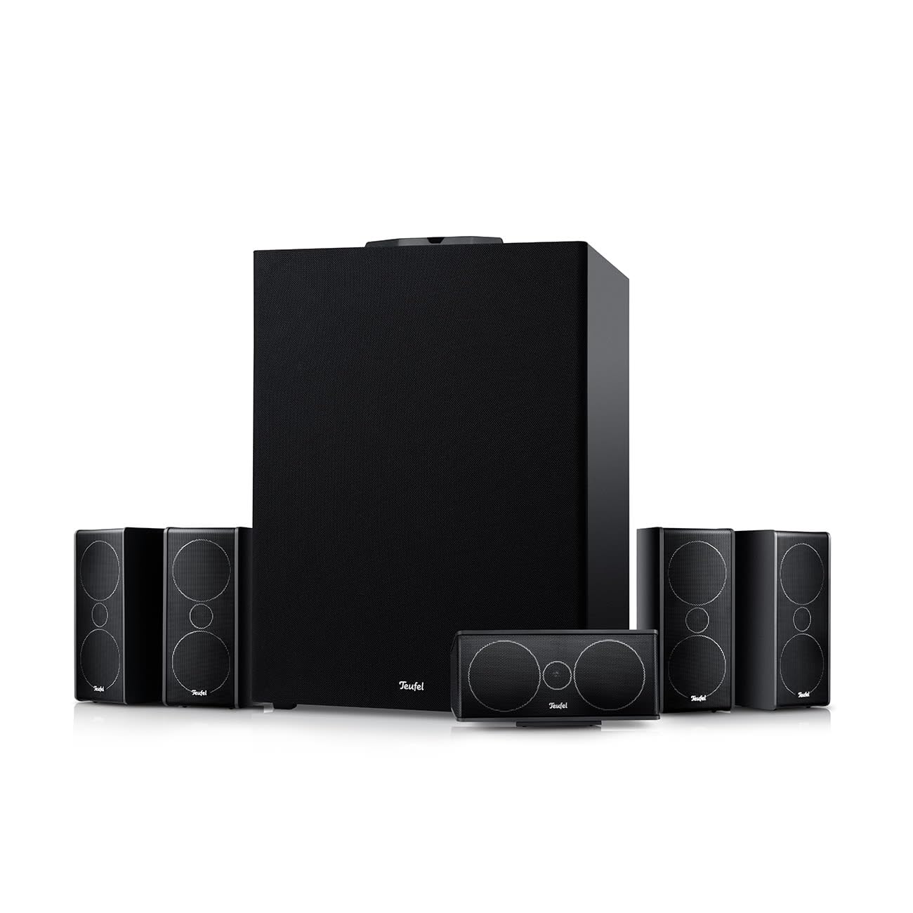 Teufel CONSONO 35 Concept Power Edition - 5.1 Surround Soundsystem, Komplettsystem Heimkino mit integriertem AV-Receiver, Bluetooth, Dolby Audio, USB-C-Soundkartenfunktion, HDMI ARC CEC - weiß
