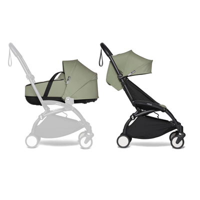 BABYZEN YOYO2 Kompletter Kinderwagen - Inklusive YOYO Liegewanne (Toffee), Kinderwagengestell (White) & 6+ Textilset (Toffee) - für Kleinkinder bis 22 kg