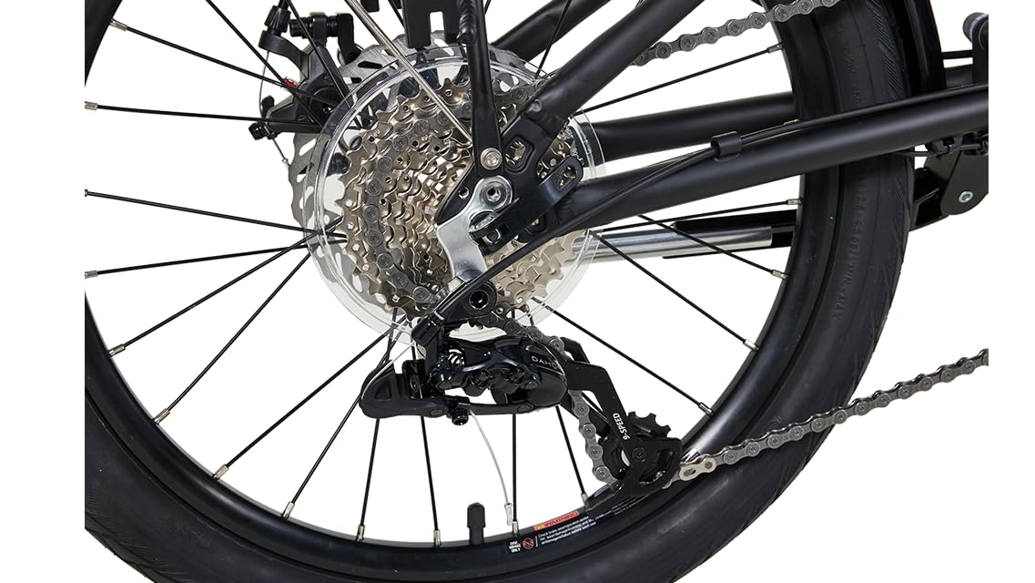 DAHON Unio E20 E-Bike Faltrad Elektrofahrrad 20 Zoll 36V/200W Mittelmotor Sattelrohr-Akku 9-Gang-All-Terrain E-Bike 36V 9.5AH Batteriezellen,