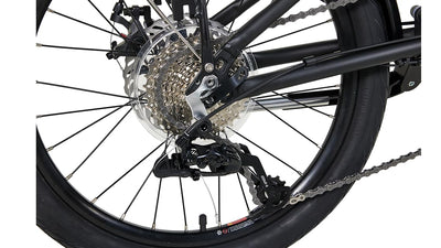 DAHON Unio E20 E-Bike Faltrad Elektrofahrrad 20 Zoll 36V/200W Mittelmotor Sattelrohr-Akku 9-Gang-All-Terrain E-Bike 36V 9.5AH Batteriezellen,